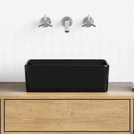 VIDAXL WASHBAIN 40x30x13 cm Keramikschwarz