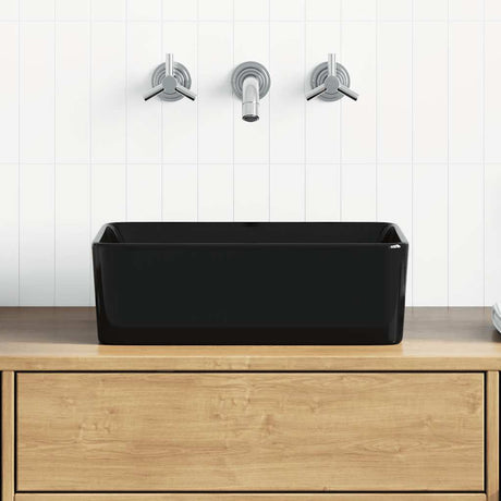 VIDAXL WASHBAIN 40x30x13 cm Keramikschwarz