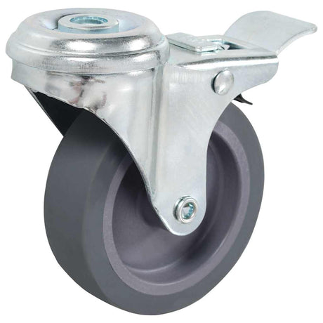 Vidaxl-Lenkrollen mit Bolzenlöchern und Doppelbremsen, 4 Stück, 75 mm