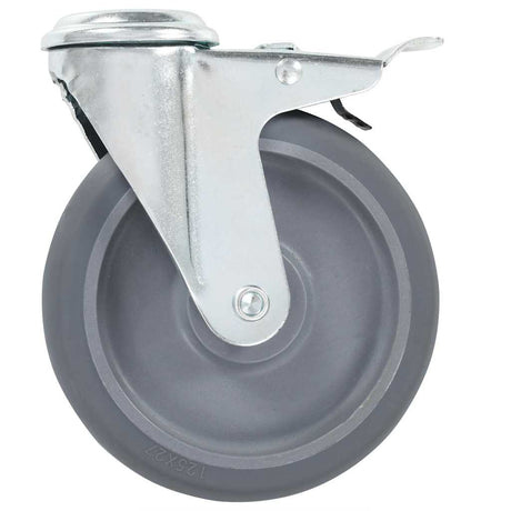 Vidaxl-Lenkrollen mit Bolzenlöchern und Doppelbremsen 4 Stück 125 mm