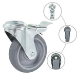 Vidaxl-Lenkrollen mit Bolzenlöchern 4 Stück 100 mm