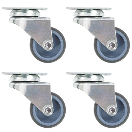Vidaxl Doppellenkrollen 4 Stück 50 mm