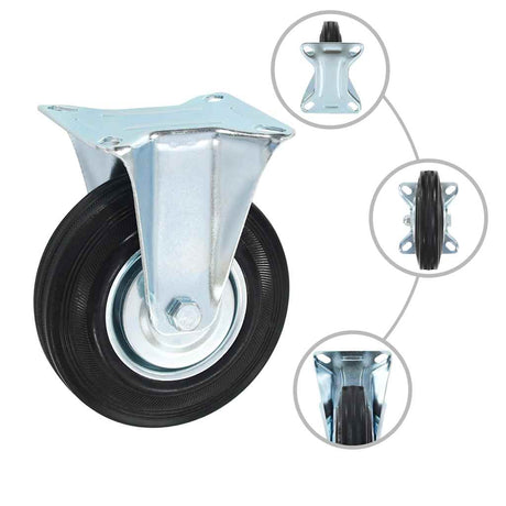 Vidaxx feste Räder 4 Stück 125 mm
