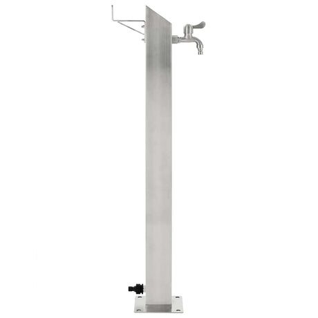 VIDAXL Garten Wassersäule Quadrat 95 cm Edelstahl