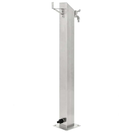 VIDAXL Garten Wassersäule Quadrat 95 cm Edelstahl