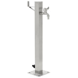 Vidaxl Garten Wassersäule Quadrat 65 cm Edelstahl