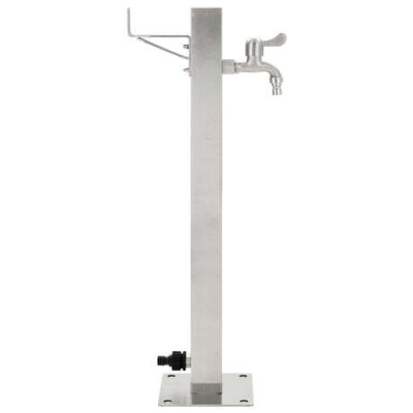 Vidaxl Garten Wassersäule Quadrat 65 cm Edelstahl