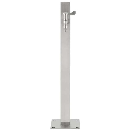 VidaXL Gartenwassersäule quadratisch 65 cm Edelstahl