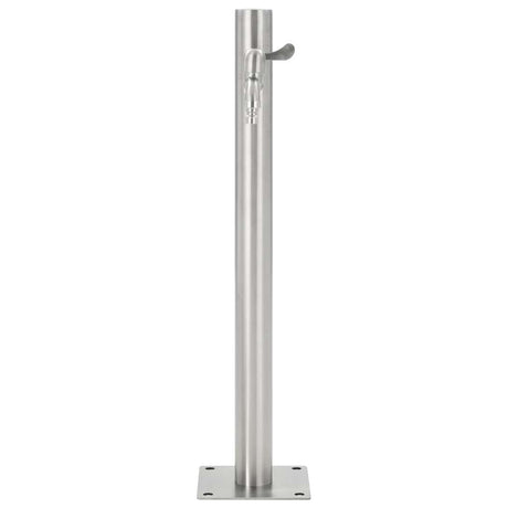 VidaXL Gartenwassersäule rund 65 cm Edelstahl