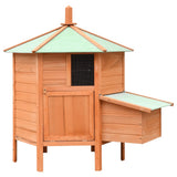 VIDAXL -Hühner Coop 126x117x125 cm Festkiefer und Kiefernholz