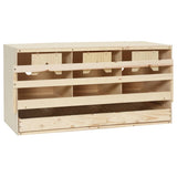 VIDAXL -Hühnerheim 3 Fächer 72x33x38 cm Festkiefer