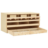 VIDAXL -Hühnerheim 3 Fächer 72x33x38 cm Festkiefer