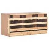 Vidaxl Chicken Shelter 3 Fächer 96x40x45 cm Festkiefer