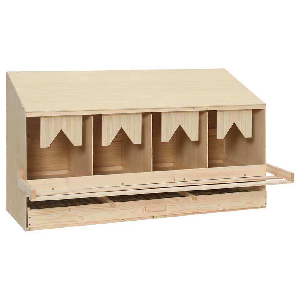 Vidaxl Chicken Shelter 4 Fächer 106x40x59 cm Festkiefer