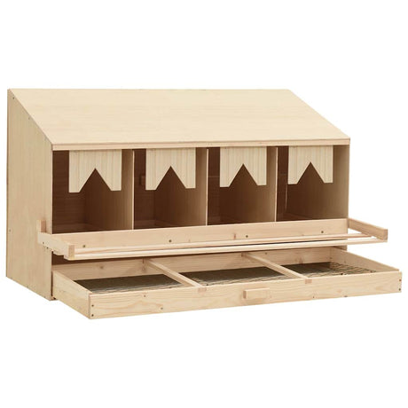 Vidaxl Chicken Shelter 4 Fächer 106x40x59 cm Festkiefer