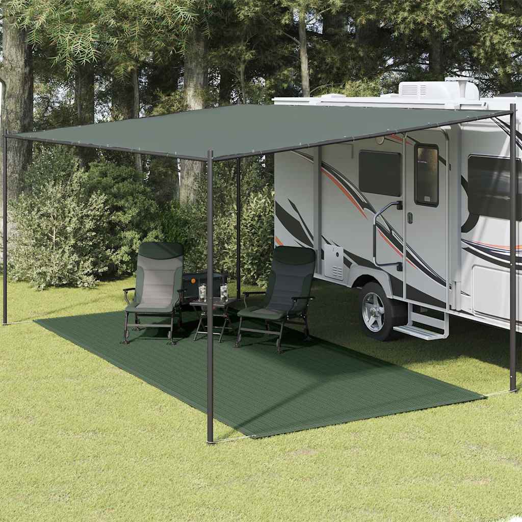 Vidaxl Zelt Teppich 250x600 cm HDPE Grün