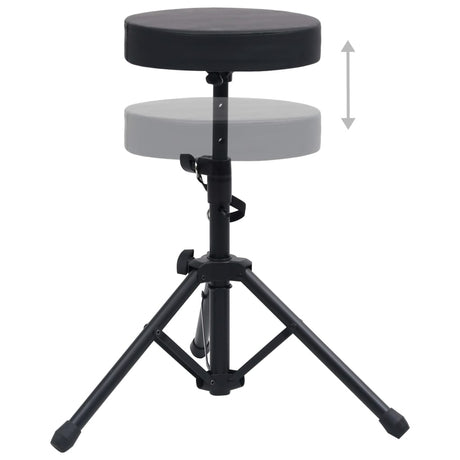 Vidaxl Drum Stuhl einstellbar rund schwarz