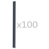 Vidaxl 100 St. Zaunstreifenklemme PVC Anthrazit
