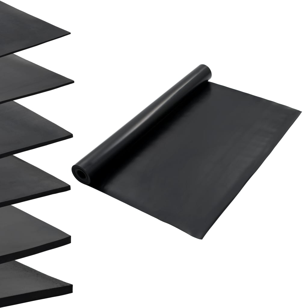 Vidaxxl Bodenmatte Anti-Rutsch 2 mm glatt 1,2x5 m Gummi