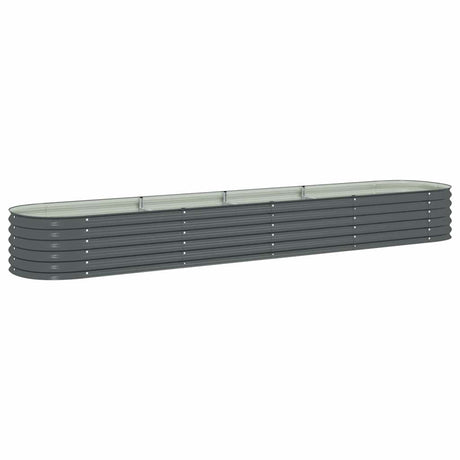 Vidaxl Pflanzer Einsatz 400x80x44 cm verzinkter Stahl grau