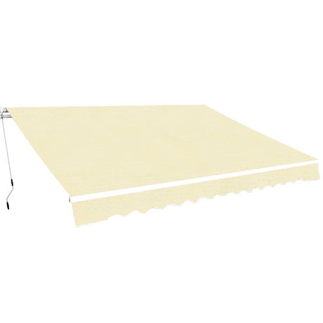 Vidaxx Markise manuell ausziehbar 400 cm Creme