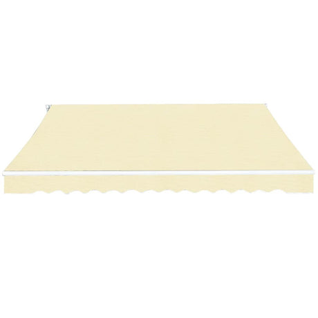 Vidaxx Markise manuell ausziehbar 400 cm Creme