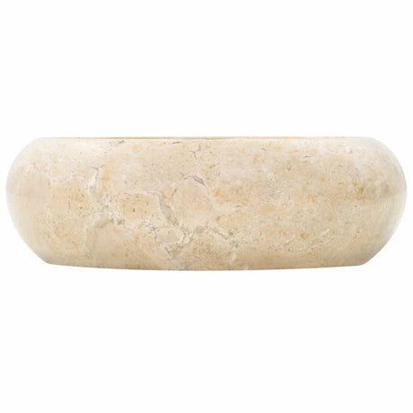 Vidaxx Waschbecken 40x12 cm Marmor creme