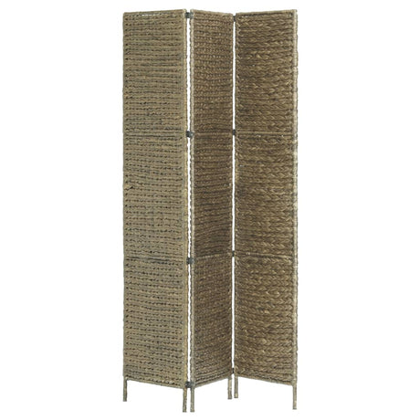 Vidaxl kamerscherm met 3 panelen 116x160 cm waterhyacint bruin