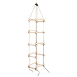 Vidaxl -Seilleiter 200 cm Holz