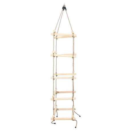 Vidaxl -Seilleiter 200 cm Holz