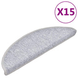 VIDAXL 15 ST Pedalmatten 56x17x3 cm hellgrau