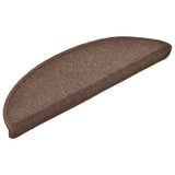 VIDAXL -Treppenmatten 15 St 56x17x3 cm Kaffee Brown Hemisphäre