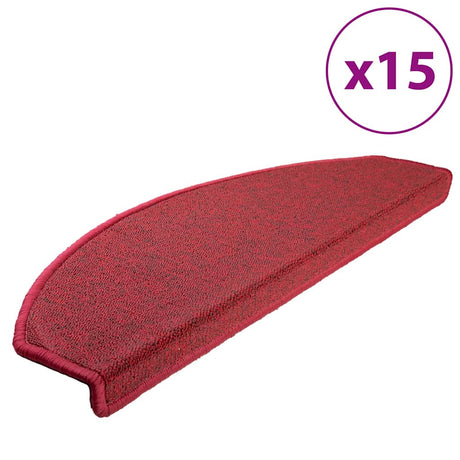 Vidaxx Stufenmatten 15 St. 65x24x4 cm rot halbrund groß