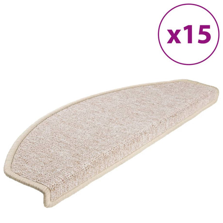 VIDAXL 15 ST -Pedalmatten 65x24x4 cm Taupe