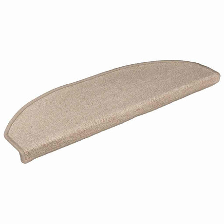 VidaXL Stufenmatten 15 Stk. 65x24x4 cm Taupe halbrund groß