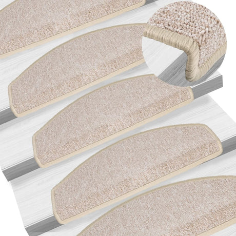 VIDAXL 15 ST -Pedalmatten 65x24x4 cm Taupe