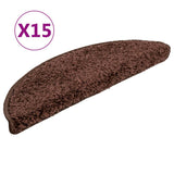Vidaxl Trapmatten 15 ST 56x17x3 cm Bruin