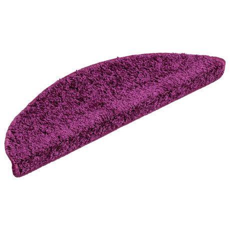 Vidaxl -Treppenmatten 15 ST 56x17x3 cm Violett
