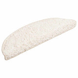 Vidaxl -Treppenmatten 15 ST 56x17x3 cm Weiß