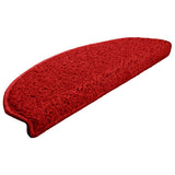 Vidaxx Stufenmatten 15 St. 65x21x4 cm rot halbrund groß