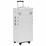 Vidaxl Make-up Trolley Aluminium Silberfarbe