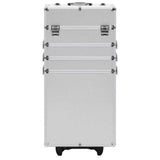 Vidaxl Make-up Trolley Aluminium Silberfarbe