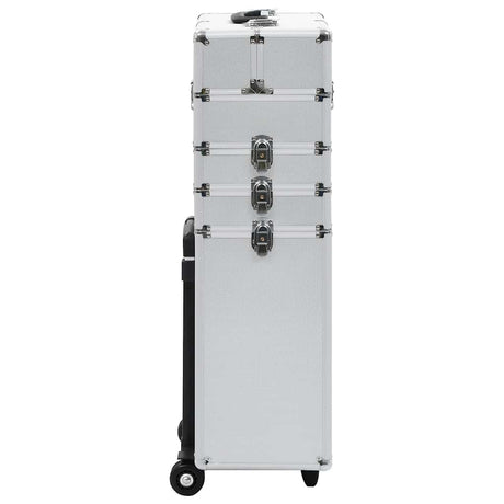 Vidaxl Make-up Trolley Aluminium Silberfarbe