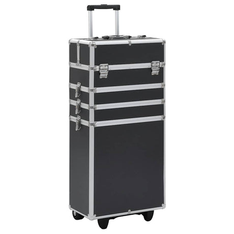 Vidaxl Make-up Trolley Aluminium Schwarz
