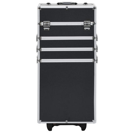 Vidaxl Make-up Trolley Aluminium Schwarz