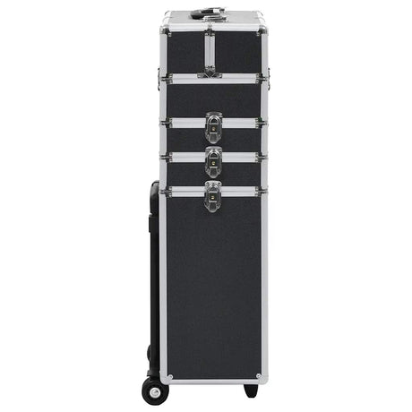 Vidaxl Make-up Trolley Aluminium Schwarz