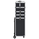 Vidaxl Make-up Trolley Aluminium Schwarz