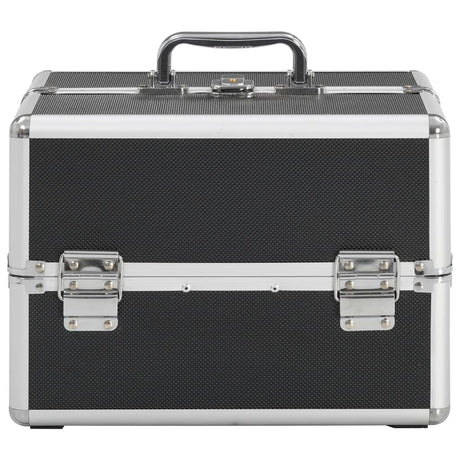 Vidaxx Schminkkoffer 22x30x21 cm Aluminium schwarz
