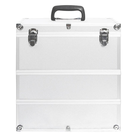 Vidaxl Make -up -Koffer 37x24x40 cm Aluminium Silber gefärbt