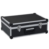 Vidaxl Tool Case 46x33x16 cm Aluminiumschwarz